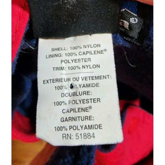 Vintage Patagonia Baby Size 12 Months Red Ski Snow Pants Bib Overalls Capilene - Picture 7 of 7